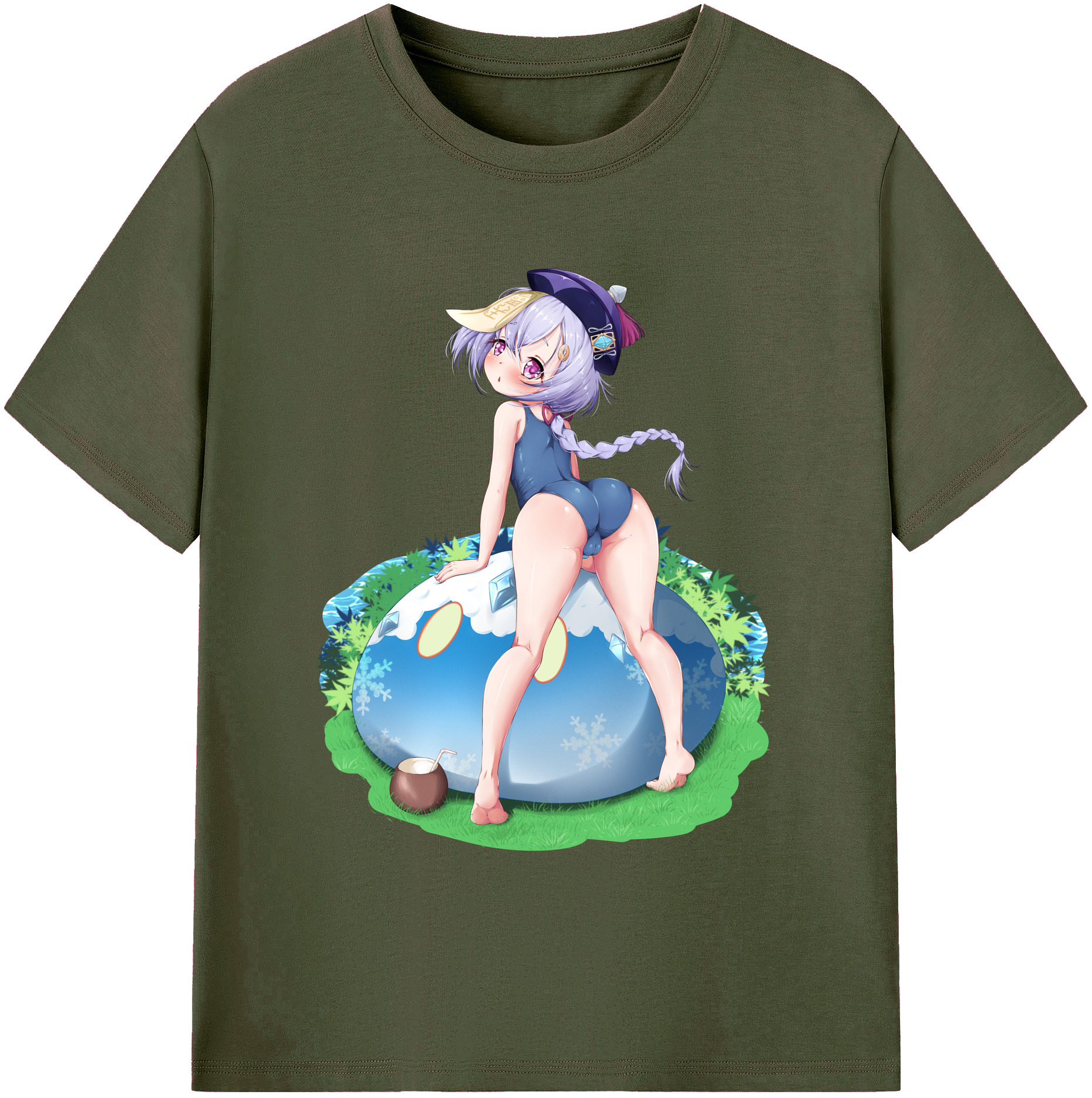 げんし神 七七 なな  genshin Nana 綿100％ メンズ半袖Tシャツ｜肌触りやわらか＆通気性
